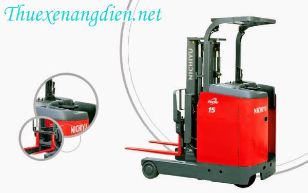 Xe nâng điện Nichiyu kiểu dáng Reach Truck